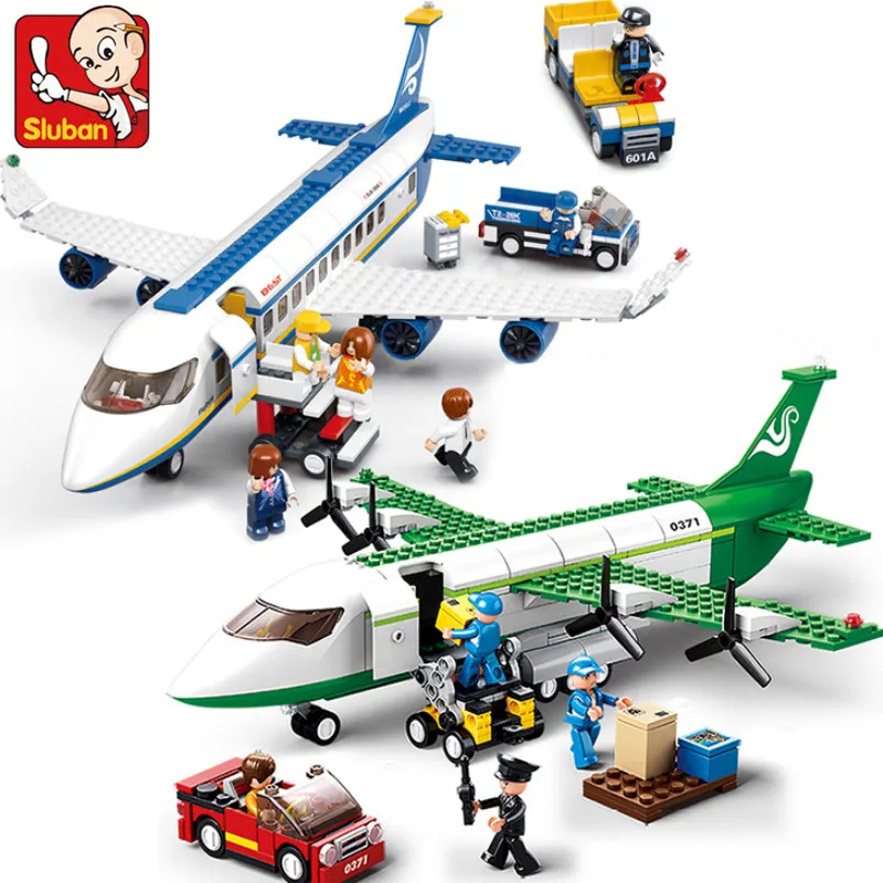 Lego Set Creator - ชุดตัวต่อเครื่องบินแอร์บัส สร้างสรรค์เมืองแห่งการค้า ของเล่นเสริมพัฒนาการ รุ่นเครื่องบินบรรทุกสินค้า เครื่องบินพยาบาล ของตกแต่งโต๊ะทำงาน