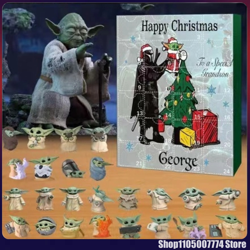 Advent Calendar Gift - ปฏิทินนับถอยหลังคริสต์มาส 24 วัน ฟิกเกอร์สตาร์วอร์ส โยดา หุ่นยนต์