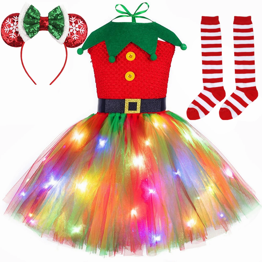 ชุดกระโปรงบัลเลต์คริสต์มาสสีแด - Elf Costume Christmas บทวิจารณ์และราคา