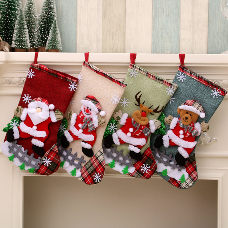 ถุงน่องคริสต์มาสขนาดใหญ่ 31 ซม - Christmas Stocking Hanging บทวิจารณ์และราคา